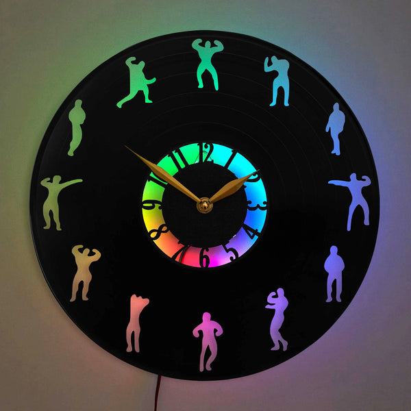 Gym Clock Fitness Decor Gym Wall Clock
