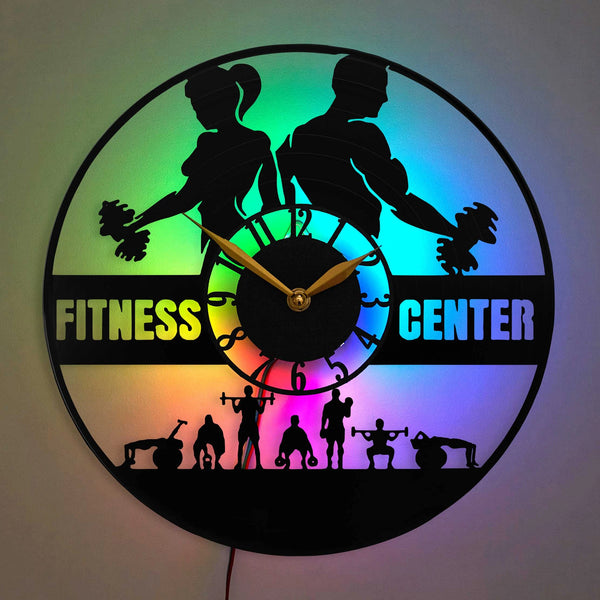 Gym Clock Fitness Decor Gym Wall Clock Fitness Clock Fitness Center