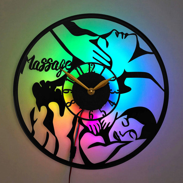 Spa Clock Massage Wall Clock Massage Decor Spa Wall Decor Reflexology Wall Clock