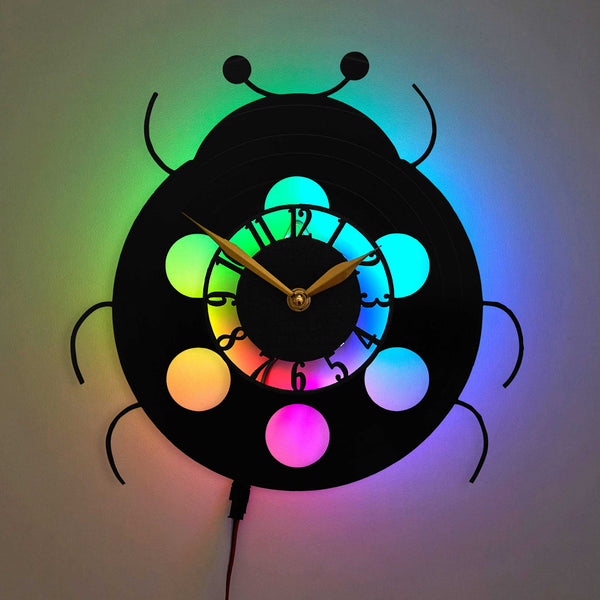 Lady Bug Wall Clock Lady Bug Decor Gift