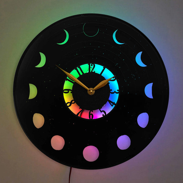 Moon Clock Moon Phase Clock Moon Wall Clock