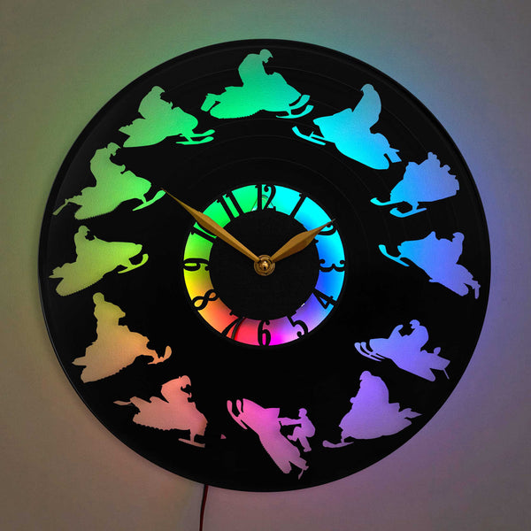 Snowmobile clock Snowmobile decor Snowmobile Gift