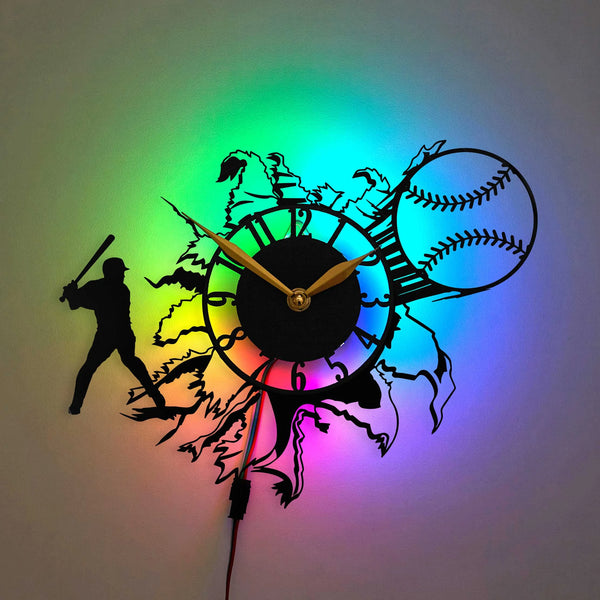 Baseball Wall Clock Gift Decor