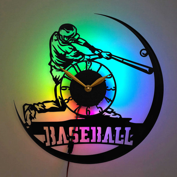 Baseball Clock Decor Gift