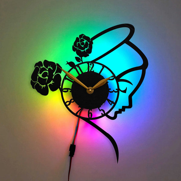 Church Clock Women Clock Christian Wall Clock
