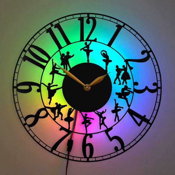 Dancing Clock Ballet Wall Clock