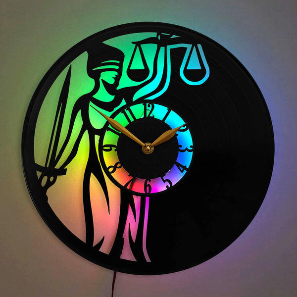 Law Wall Clock Lawyer Clock Decor