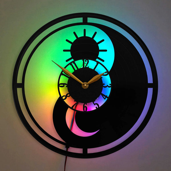 Yin Yang Clock Yin Yang Decor Yin Yang Wall Decor
