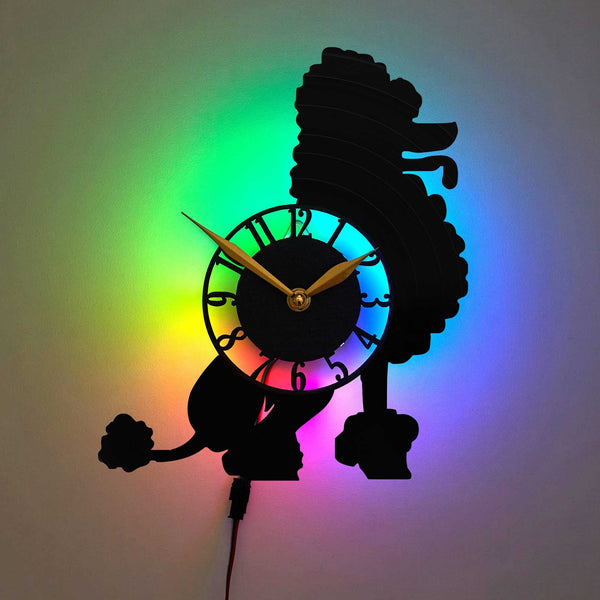 Poodle Clock, Poodle Decor, Poodle Gift