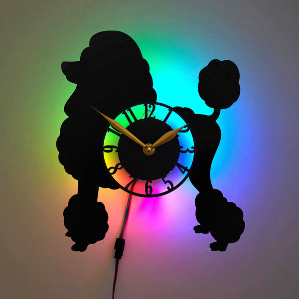 Poodle Wall Clock, Poodle Decor, Poodle Gift