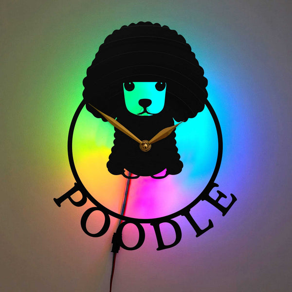 Poodle Clock, Poodle Wall Decor, Poodle Gift Idea