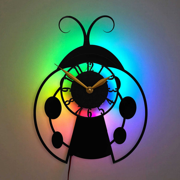 Lady Bug Clock, Nature Inspired Clock