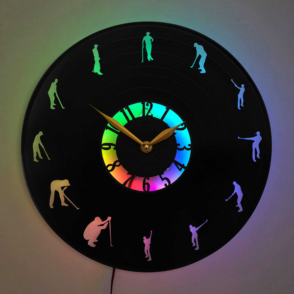 Golf Clock, Golf Gift, Golf Decor, Golf Office Decor