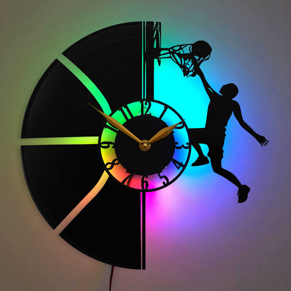 Basketball Clock, Basketball Gift, Basketball Wall Decor