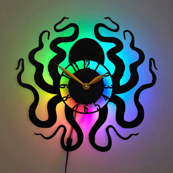 Octopus Clock, Octopus Wall Decor, Octopus Gift Idea