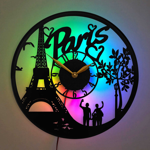 Paris Clock, France Clock, Eiffel Tower Clock, Paris Decor, Romantic Design, Paris Lover Gift