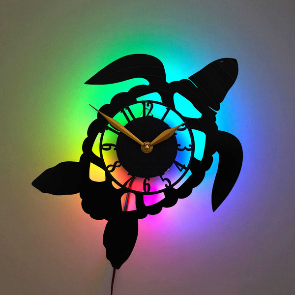 Turtle Clock, Turtle Wall Decor