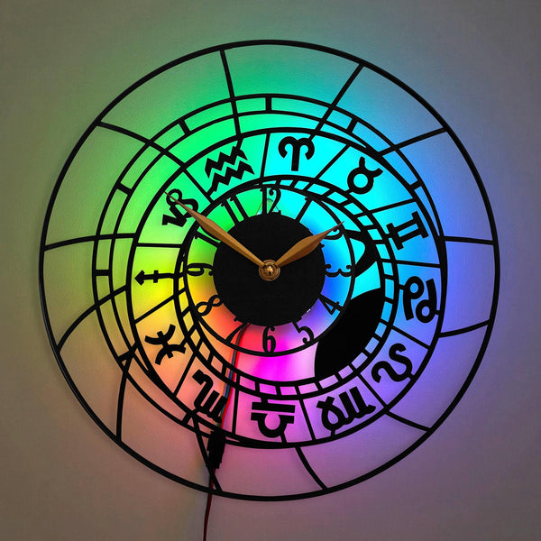Horoscope symbols Clock, Astrology Clock, Zodiac Signs Clock