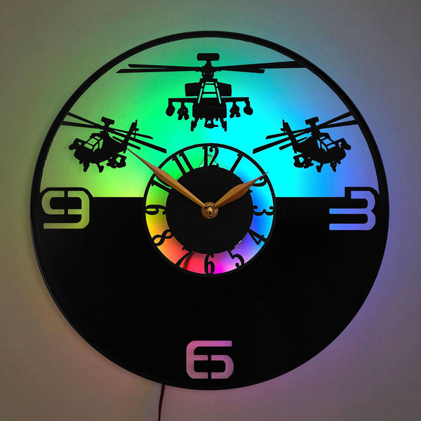 Aviation Clock, Aviation Decor, Helicopter Clock