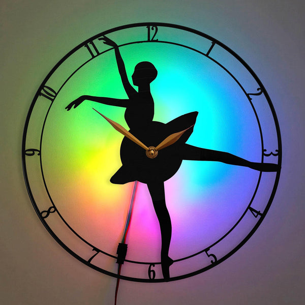 Ballerina Clock, Ballet Theme Clock, Elegant Movement Clock, Aesthetics Clock