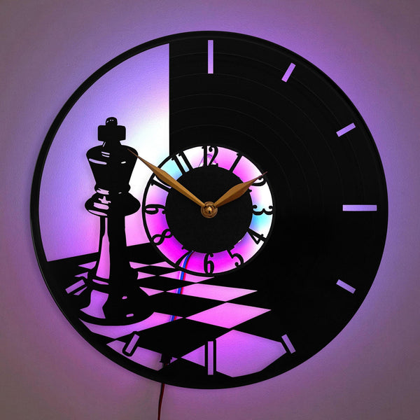 Chess Clock, King Chess Piece Clock, Chess Board Decor, Chess Player Gift, Chess