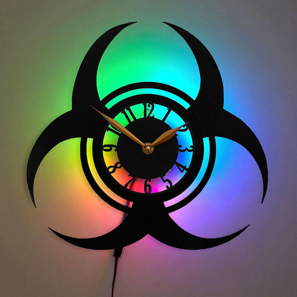 Biohazard Clock, Hazardous Warning Design Clock