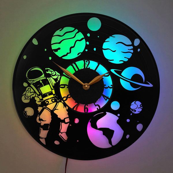 Space Theme Wall Clock, Space Theme Decor