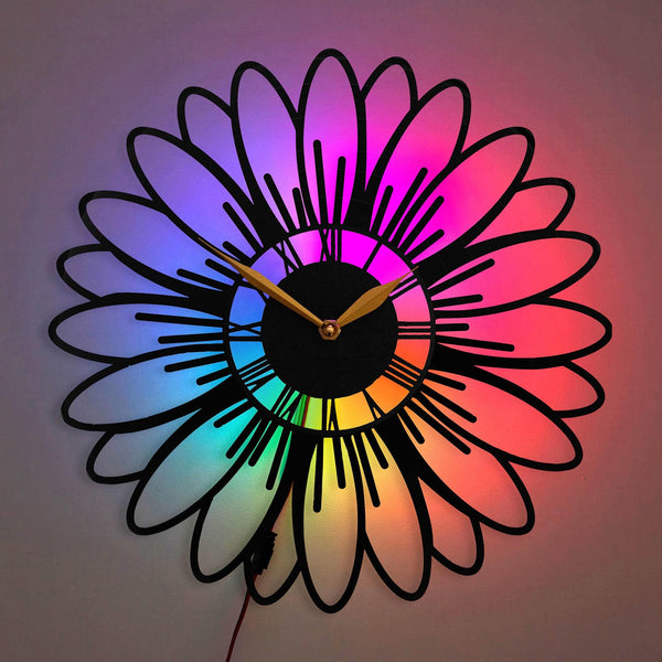 Daisy Clock, Flower Wall Clock, Nature Inspired Clock, Flower Lover Gift, Daisy, Flower, Nature