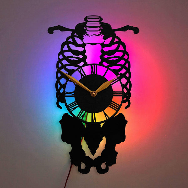 Medic Clock, Doctor Clock, Skeleton Clock, Healthcare Decor, Medical Decor, Bones Clock, Doctor Gift, Skeleton,Medic, Doctor