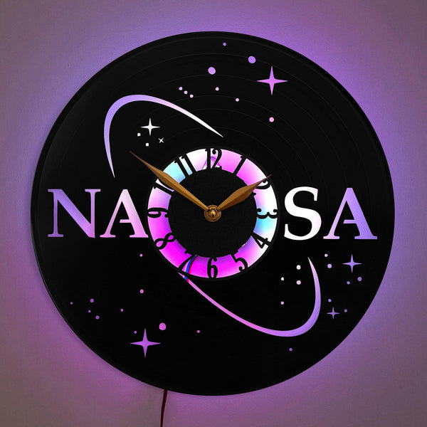 Space Clock, Astronaut Decor, Galaxy Clock, Space Enthusiast Gift, Star Clock, NASA