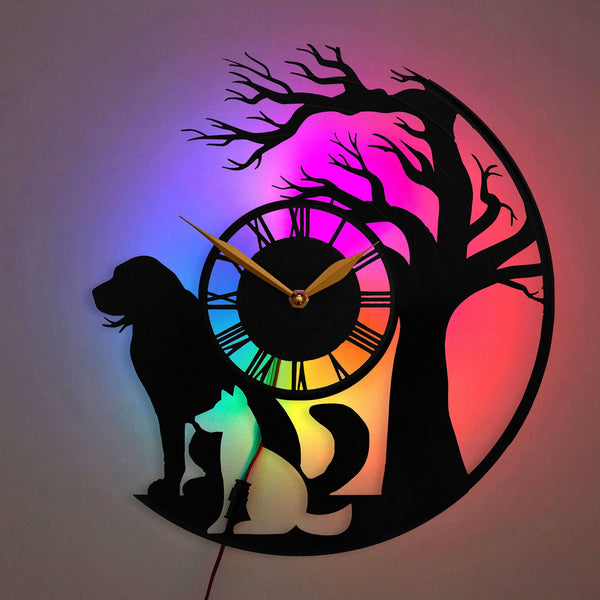 Dogs Clock, Pet Wall Clock, Pet Lover Gift Idea, Dogs Lovers Gift, Loyalty