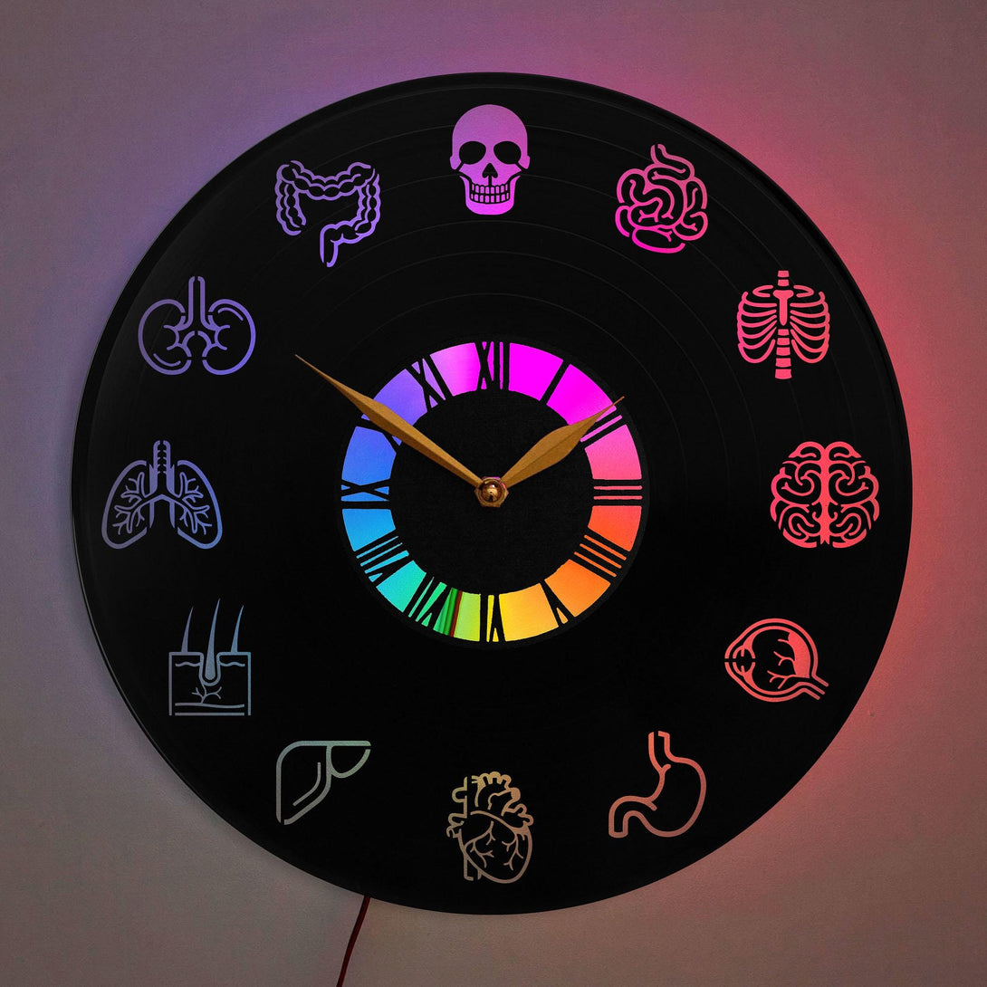 Doctor Clock, Doctor Wall Decor, Anatomical Clock, Medical Themed Clock, Human Anatomy Clock, Healthcare decor, Medical Gift, Science Decor, Doctor, Healthcare, Medical