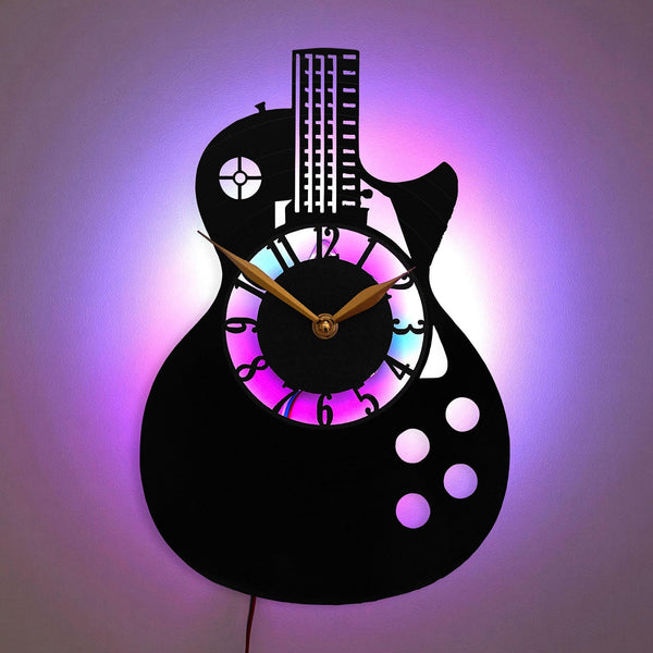Electric Guitar Clock, Electric Guitar Decor, Electric Guitar Gift, Music Lover Gift
