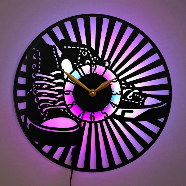 Sneaker Clock, Urban Decor, Street Style Decor, Footwear Art, Fashion Decor, Converse