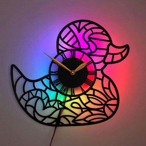 Duck Clock, Cute Duck Wall Clock, Sweet Duck Gift, Animal Design Clock, Duck