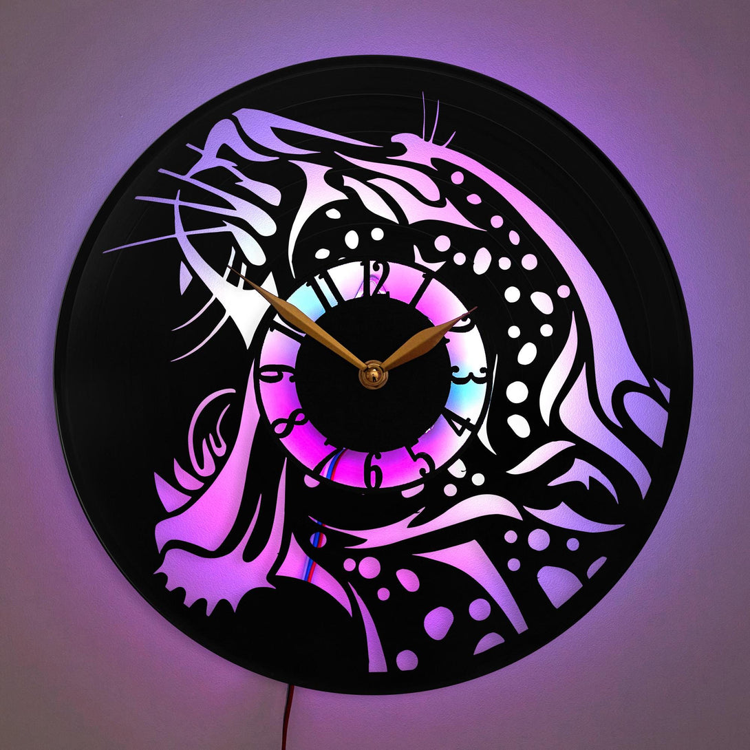 Cheetah Clock, Artistic Clock Design, Decorative Clock, Wall Art Clock, Creative Clock Design