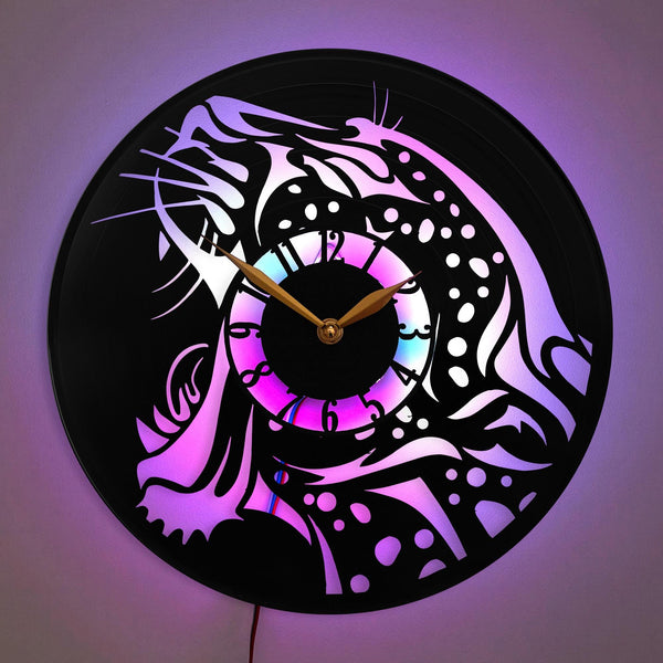 Cheetah Clock, Artistic Clock Design, Decorative Clock, Wall Art Clock, Creative Clock Design