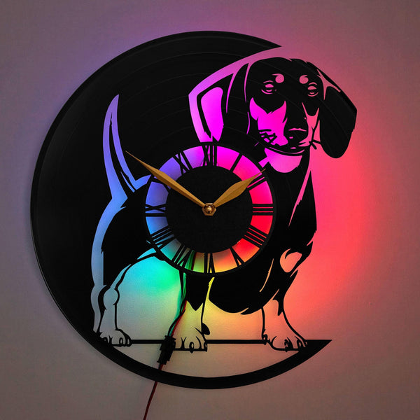Weenie Dog Clock, Weenie Dog Gift, Dachshund Wall Clock, Sausage Dog Clock, Pet Lover Gift, Dog Lover Gift, Home Animal Decor, Weenie Dog, Dachshund