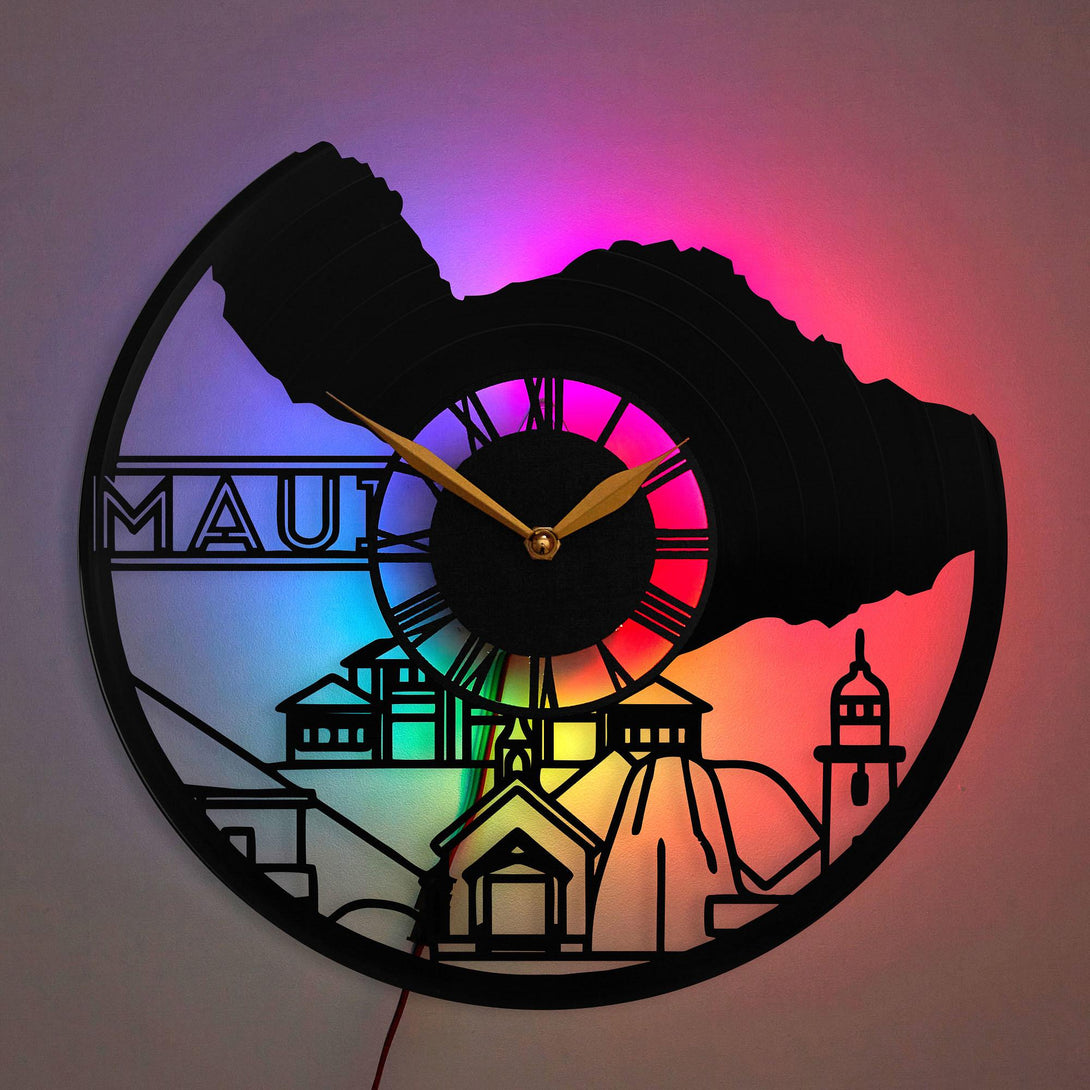 Maui Clock, Island Decor, Nature Clock, Travel Decor, Maui, Travel