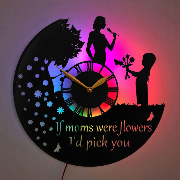 Mom Wall Clock, Mother&#39;s Day Gift, Gift for Mom, Mother, Family