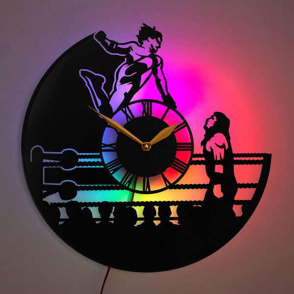 Wrestling Clock, Gift for Wrestling Fans, Wrestling Lovers Gift, Sport Clock