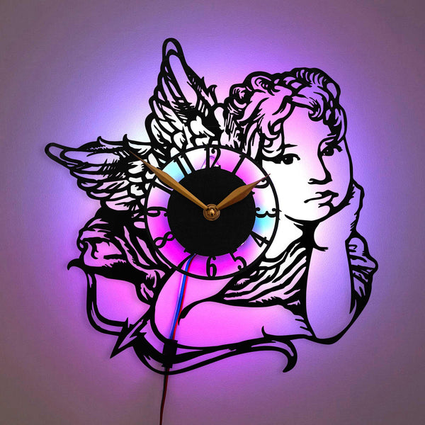 Angels clock, Angelic Home Decor, Romantic Angel Clock, Decorative Angel Clock, Angel