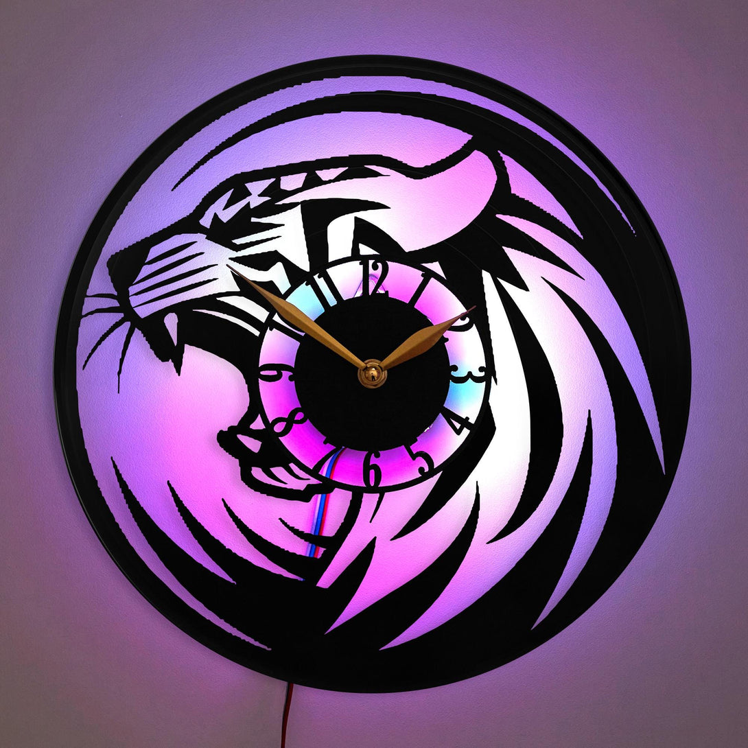 Tiger Clock, Tiger Decor, Home Decor, Animal Clock, Gift for Tiger Lovers, Tiger