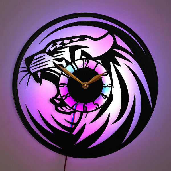 Tiger Clock, Tiger Decor, Home Decor, Animal Clock, Gift for Tiger Lovers, Tiger