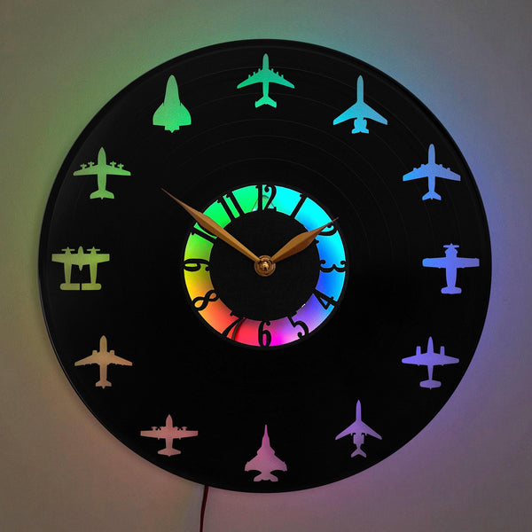 Aviation Clock, Aviation Gift, Airplane Clock, Plane Clock, Pilots clock, Aviation Lover Gift