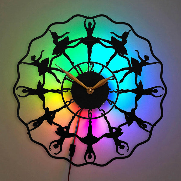 Ballerina Wall Clock, Ballet Theme Wall Clock, Ballerinas Clock, Dance Poses Clock, Aesthetics Wall Clock