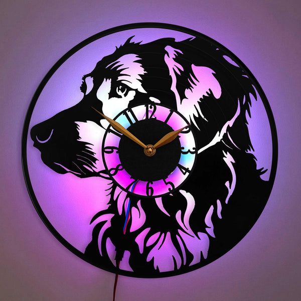 Golden retriever clock, Golden retriever decor, Dog Wall Clock, Golden Retriever Silhouette Clock, Pet Lover Gift, Animal Themed Clock