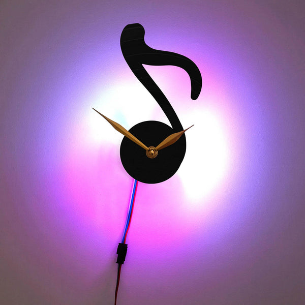 Music Clock, Music Gift, Music Note Clock, Minimalist Clock Design, Modern Music Clock, Music Lover Gift, Simple Music Clock, Note
