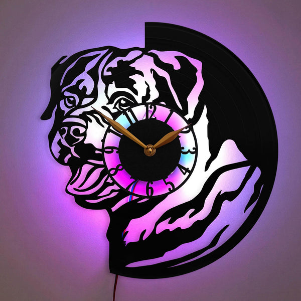 Rottweiler Clock, Rottweiler Gift, Dog Wall Clock, Pet Lover Clock, Animal Decor Clock, Rottweiler Wall Art, Pet Decor, Animal Lovers Gift, Rottweiler, Dog