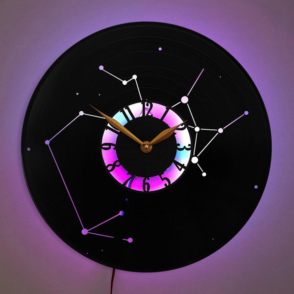 Sagittarius Clock, Constellation Clock, Astronomical Clock, Astronomy Decor, Celestial Clock, Zodiac Sign Clock, Astological Decor, Sagittarius